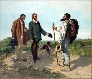 Gustave Courbet La rencontre oil